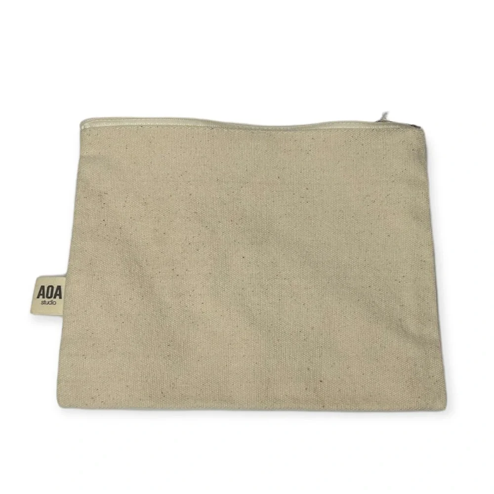 AOA Studio Canvas Zipper Makeup Bag